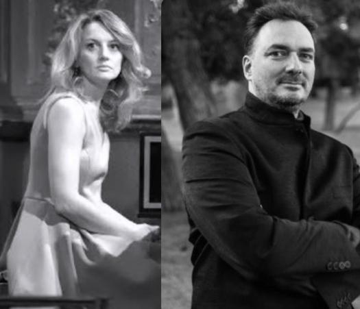 ασπρόμαυρη φωτογραφία των δύο συντελεστών